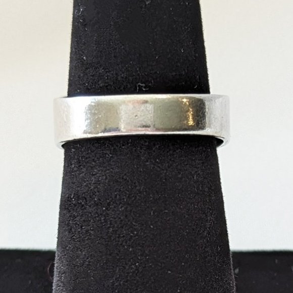 N.E. From Denmark Vintage Sterling Silver & Tiger's Eye Modernist Ring Size 8 - Picture 4 of 8